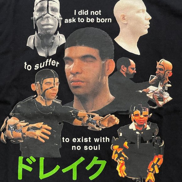 Drake, Robot Rapper, I did not ask to be born, meme shirt XL - Picture 2 of 3